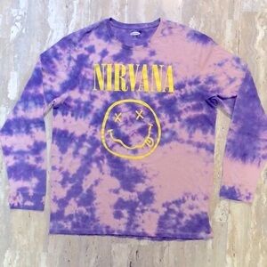 Nirvana Graphic Gender Neutral Long Sleeved T-shirt